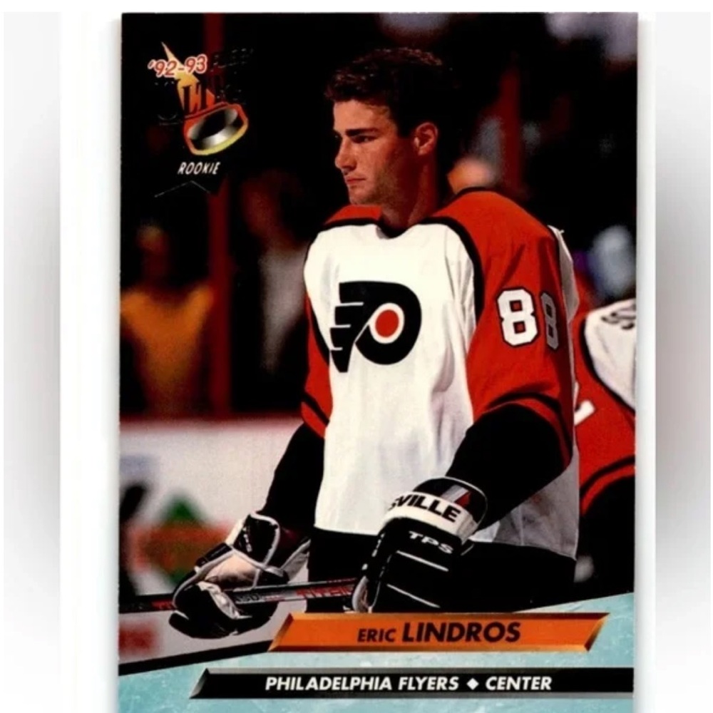 Eric Lindros 1992/93 Ultra Philadelphia Flyers Rookie RC Hickey Card